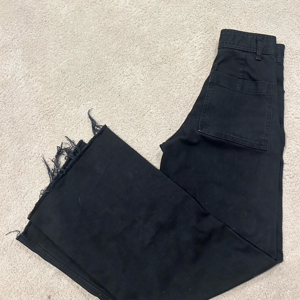 zara marine straight jeans size 0